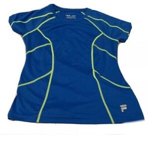 Fila Sport Running Size M Blue Yellow Trim Pocket